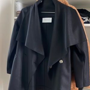 Harris Wharf London Volcano Short Coat in Black 42IT